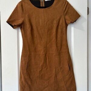 Faux Suede Mini Dress